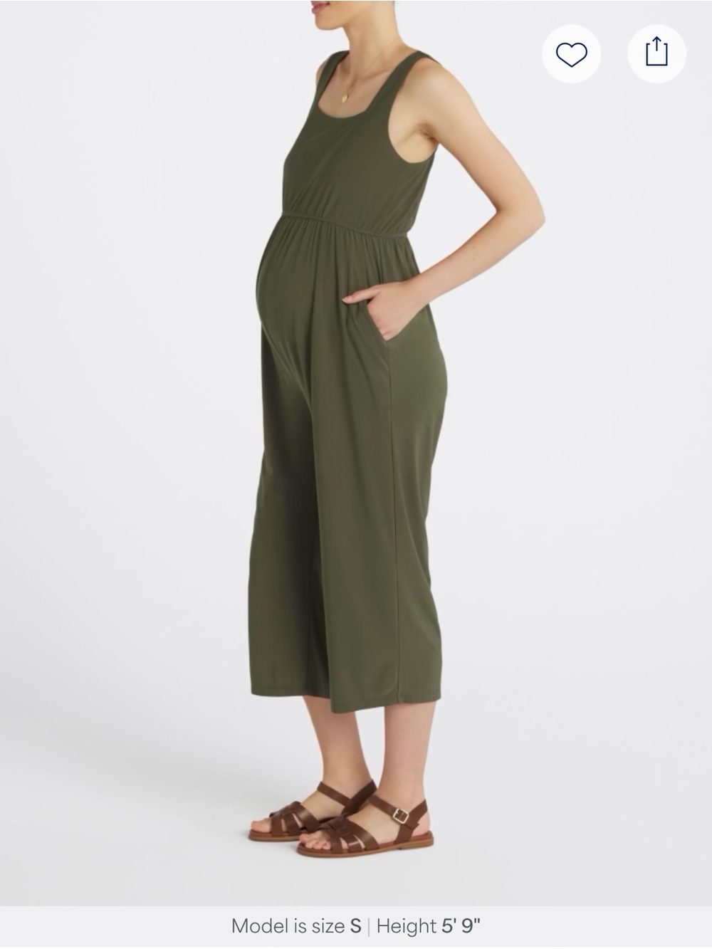 Gilli - Lora Maternity Crop Jumpsuit - Picture 3 of 4